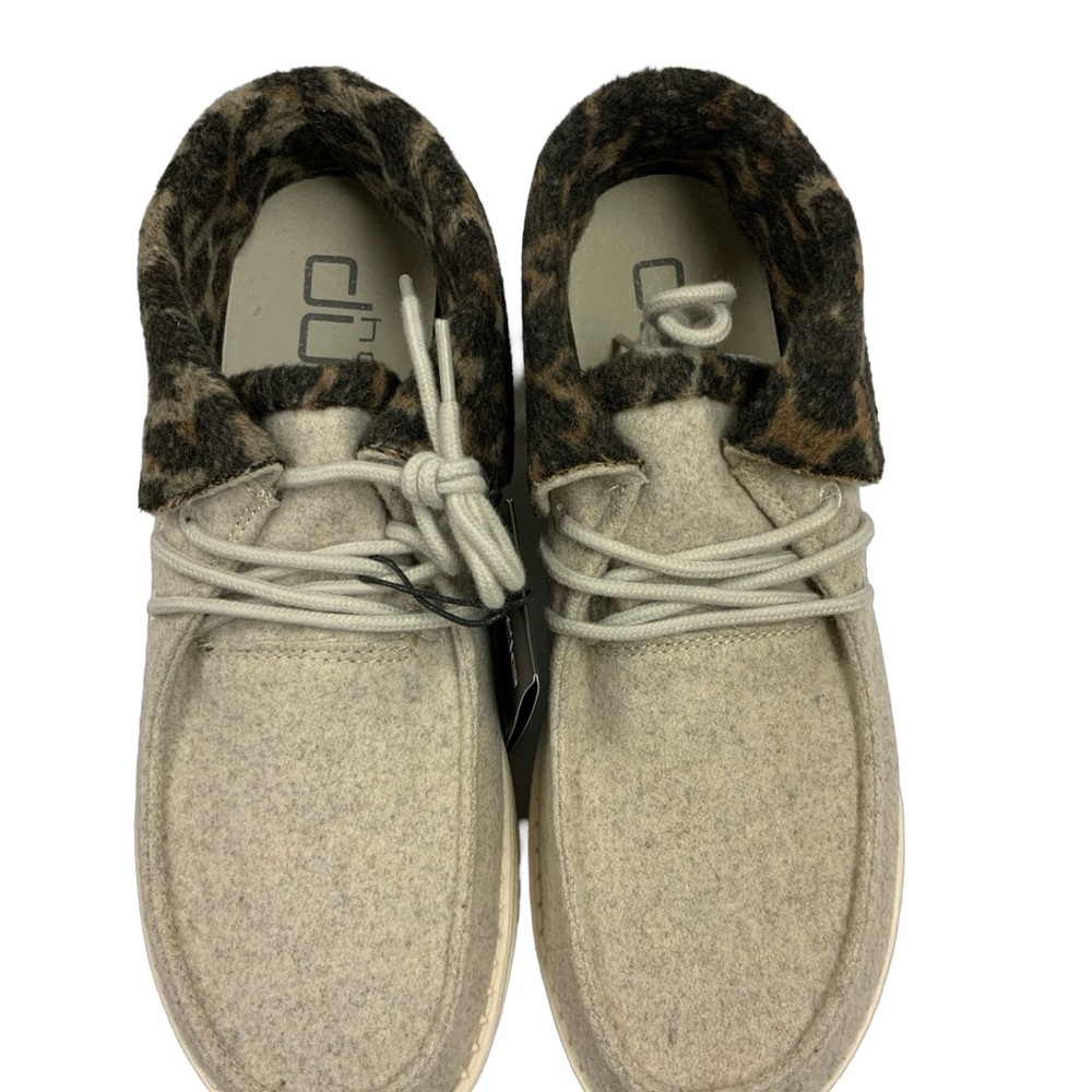 Hey Dude Women's 🌸Britt🌸 Cream Cheetah Casual Shoes - SZ (9) - Picture 2 of 14